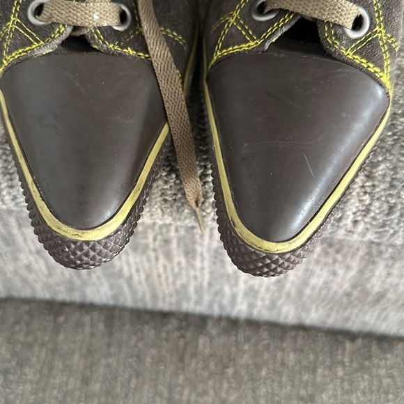 Rare suede STIL y2k high heel work boots 7.5 - Picture 13 of 16